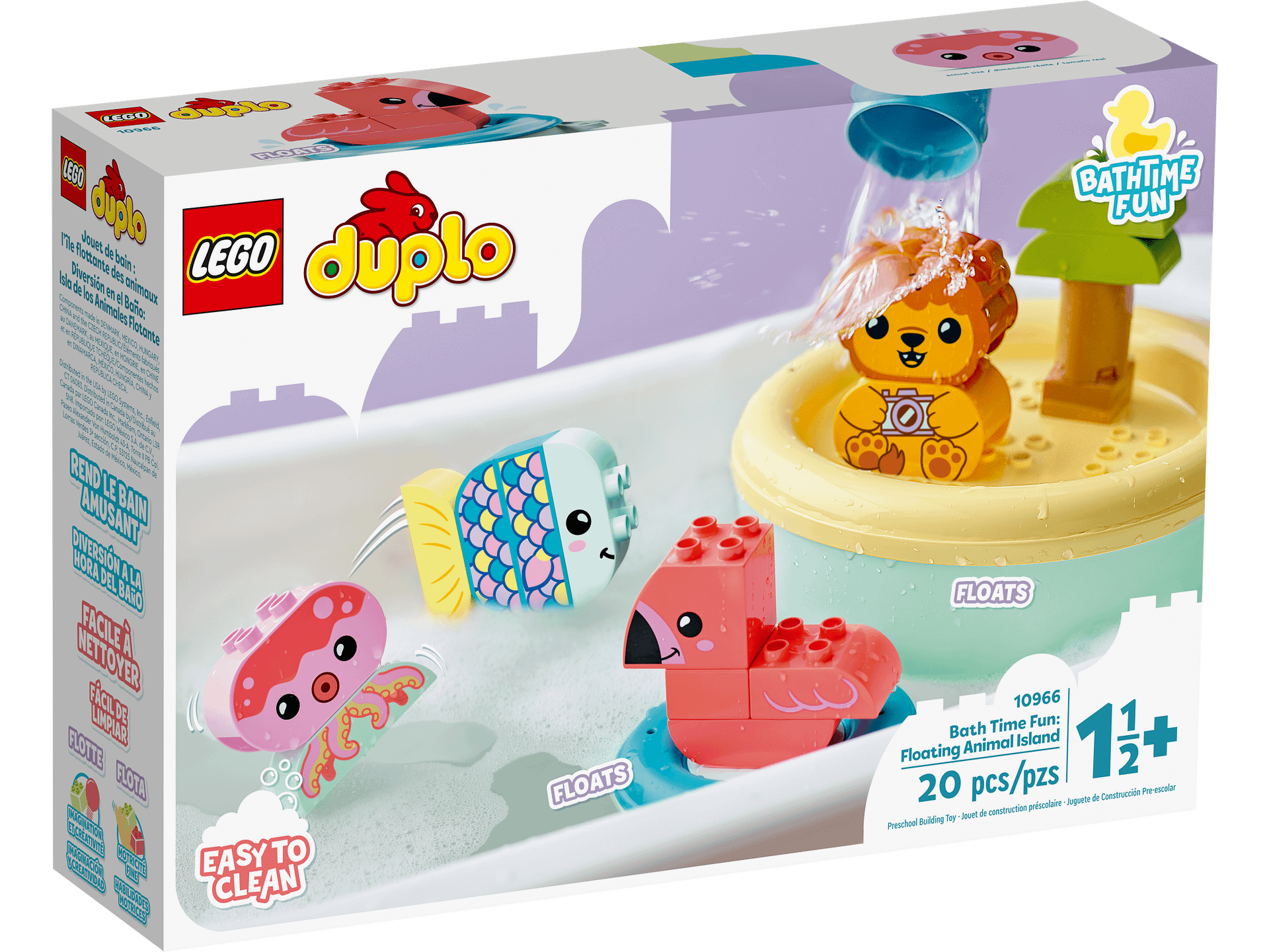 LEGO 10966 Bath Time Fun Floating Animal Island - DUPLO
