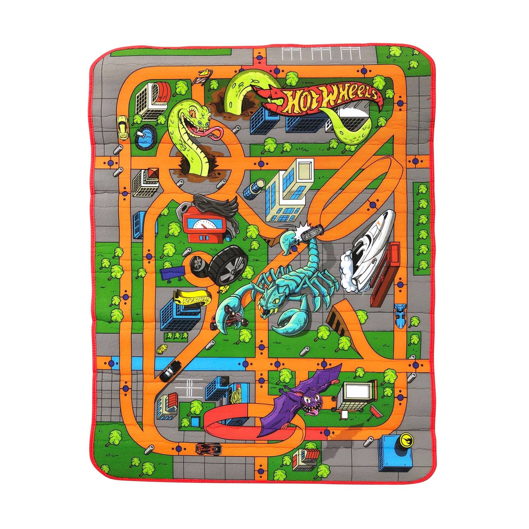 Hot Wheels - ® - Reversible Foam Playmat Large size 115 X 85cm