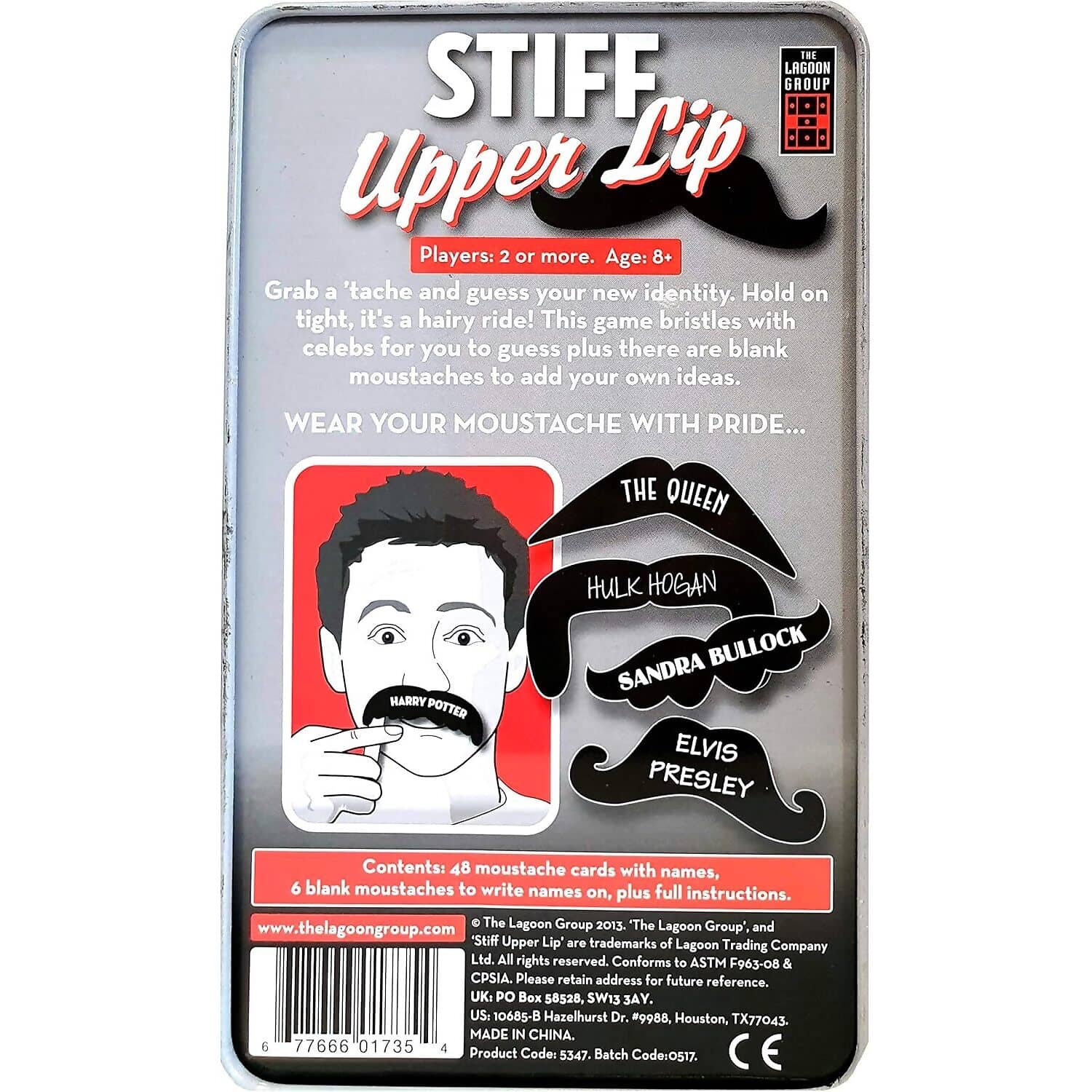 Lagoon - Stiff Upper Lip Tin Card Game