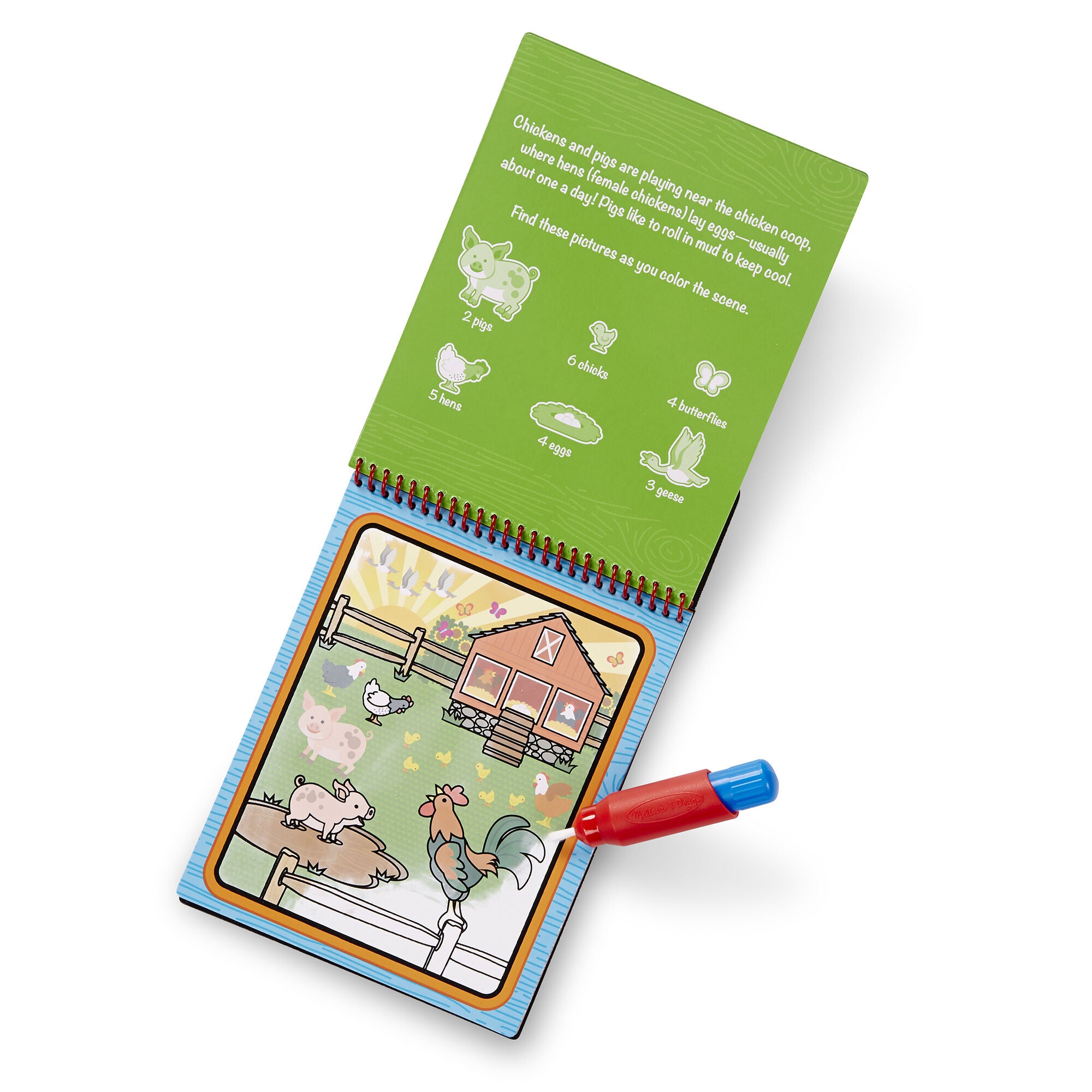 Melissa & Doug - Water Wow! Farm - On The Go Travel Activity