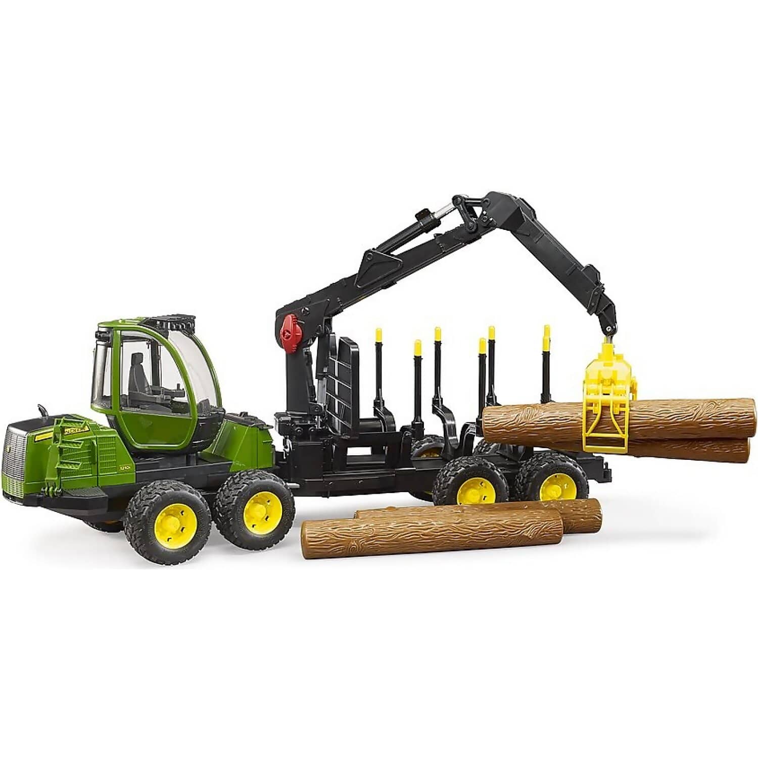 Bruder - John Deere 1210e Forwarder With 4 Trunks And Grab 1:16