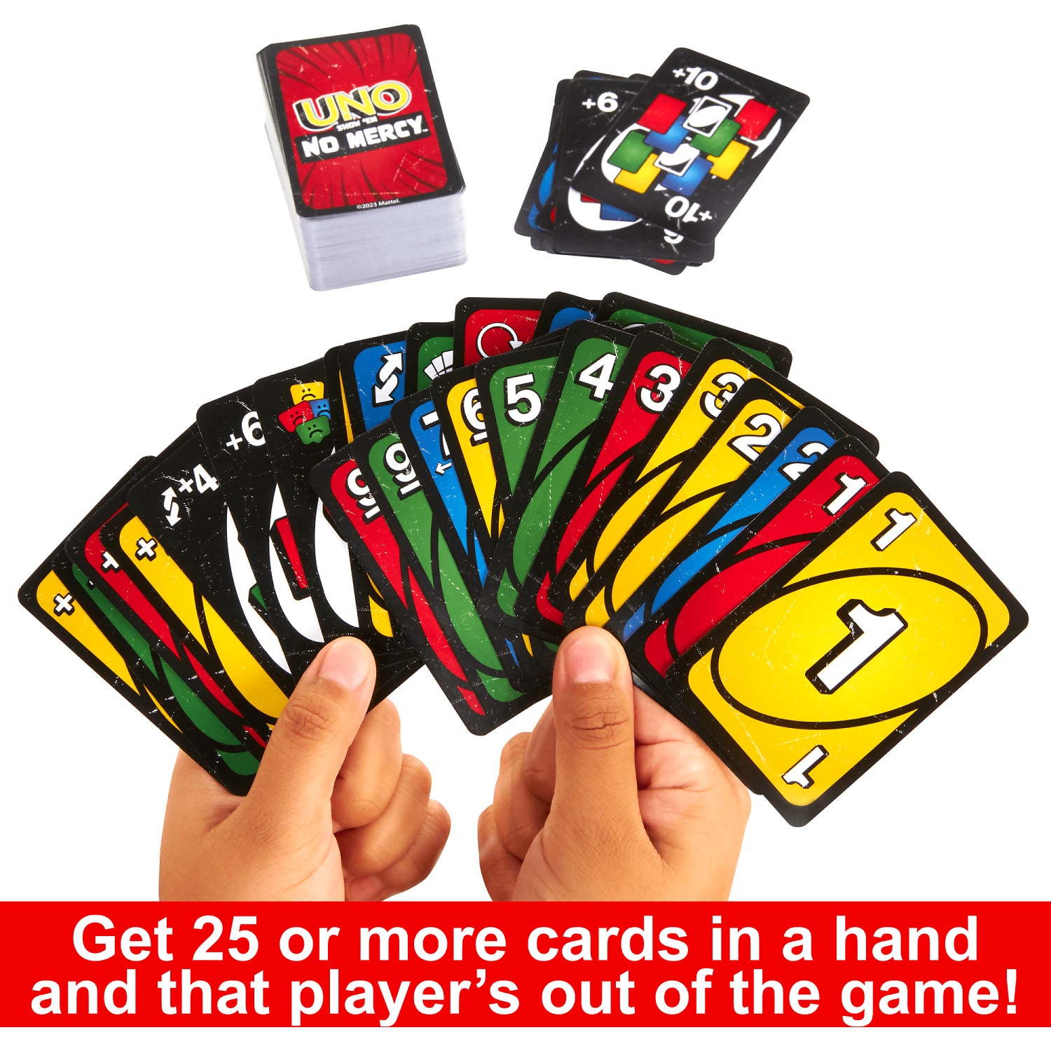 Uno - Show em No Mercy Card Game For Kids Adults & Family Night Parties And Travel