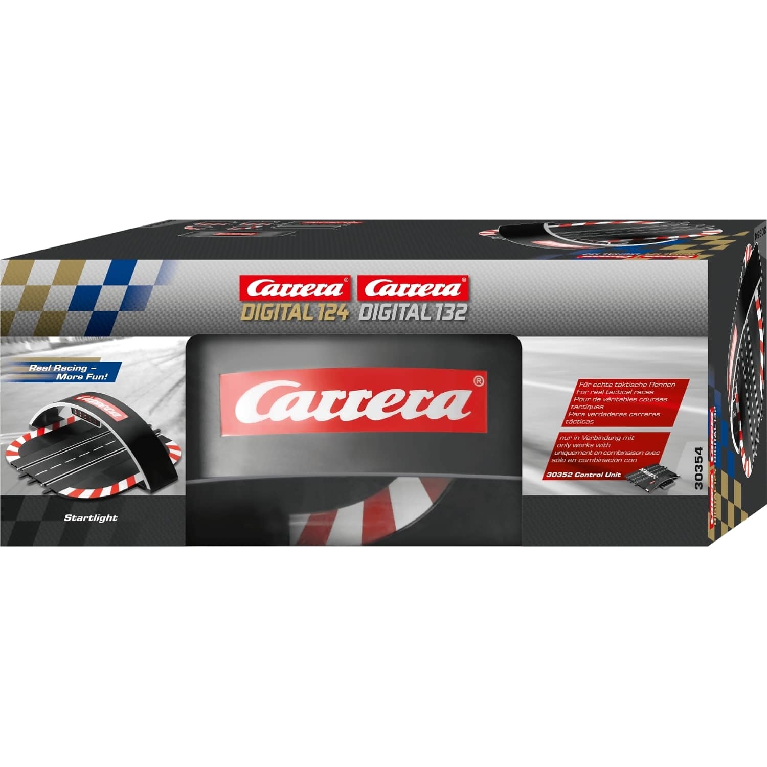 Carrera - Digital 1:32 Accessories - Race track starting light arch with LED display and sound - Slot Car Track Accessories Also Suits 1:24