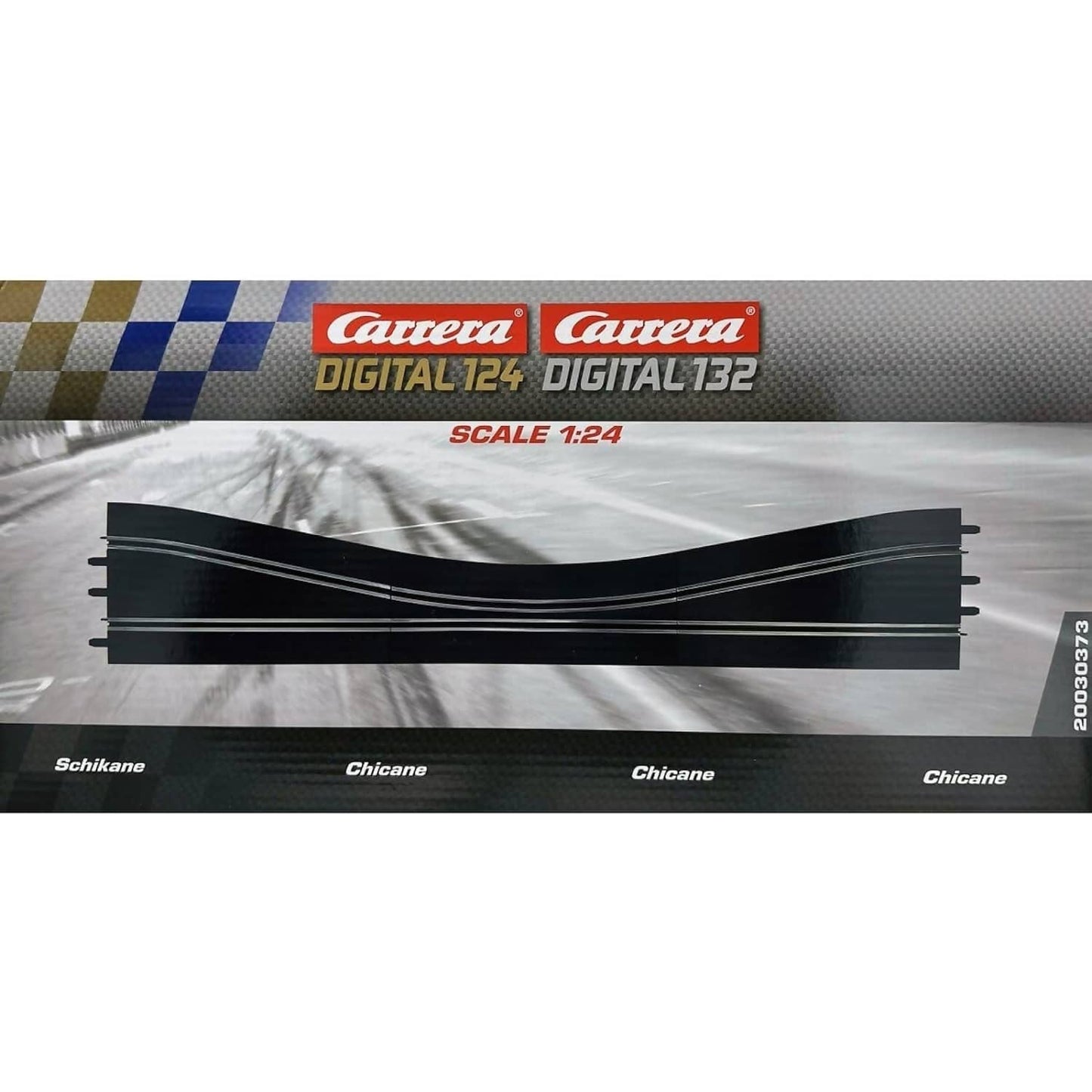 Carrera - Digital 1:32 Accessories - Chicane Set with 3 x Track Pieces - Slot Car Track Accessories Also Suits 1:24