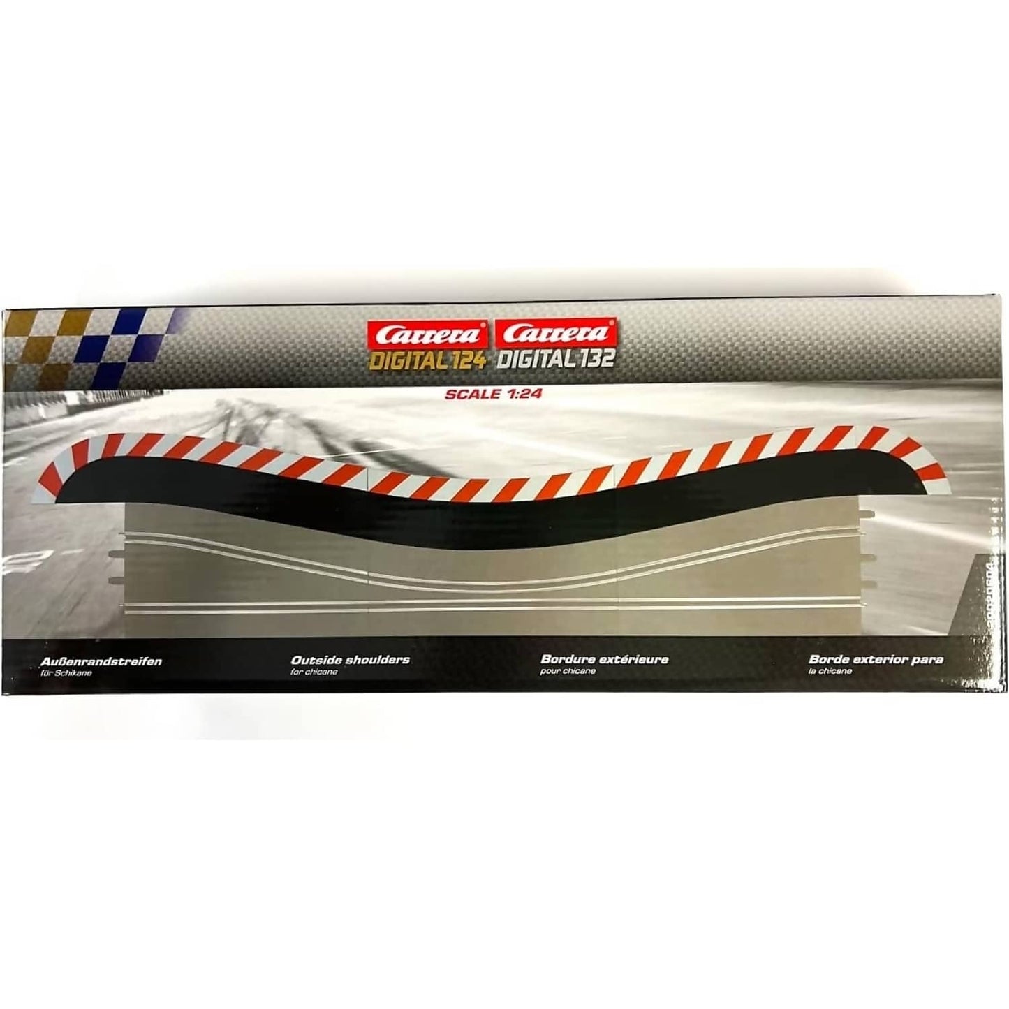 Carrera - Digital 1:32 Accessories - Shoulders for Chicane with 3 x pieces - Slot Car Track Accessories Also Suits 1:24