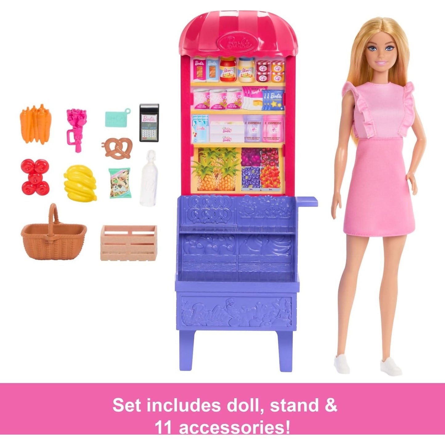 Barbie - Barbie And Teresa Recipe For Friendship Malibu At The Market Doll Playset