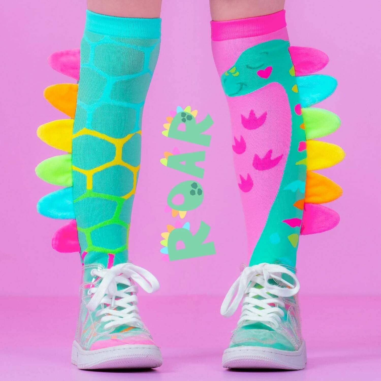 Madmia - Roar Dinosaur Socks Kids & Adults Age 6y+