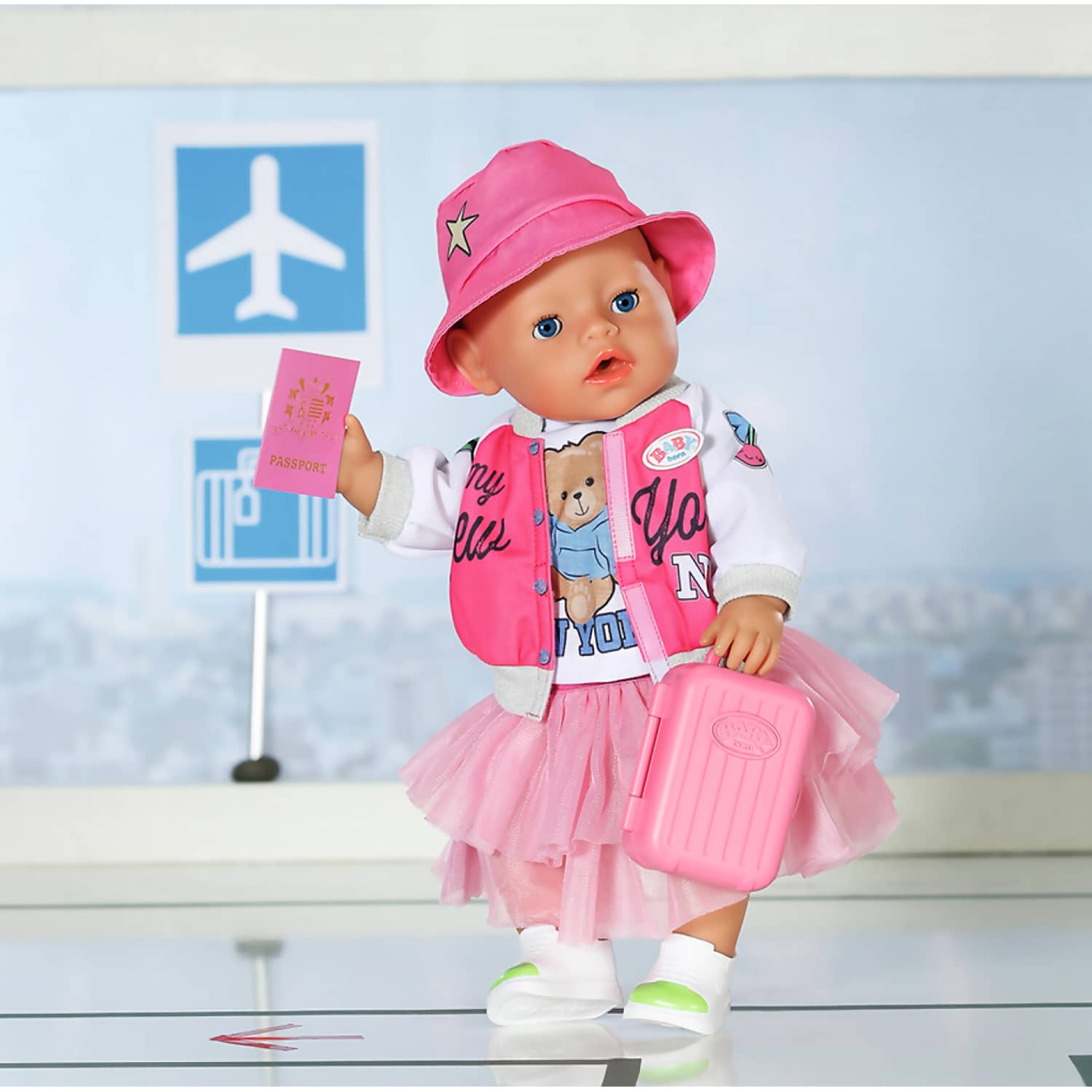 BABY born - Baby Doll Deluxe Travel Outfit Set 43cm (doll Not Included)