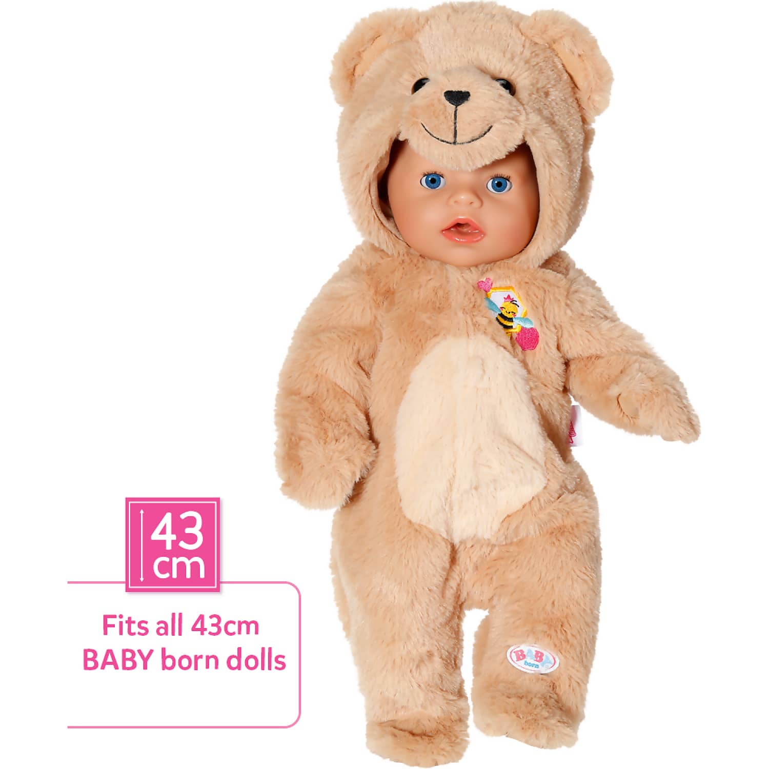 BABY born - Baby Doll Bear Suit Outfit 43cm (doll Not Included)