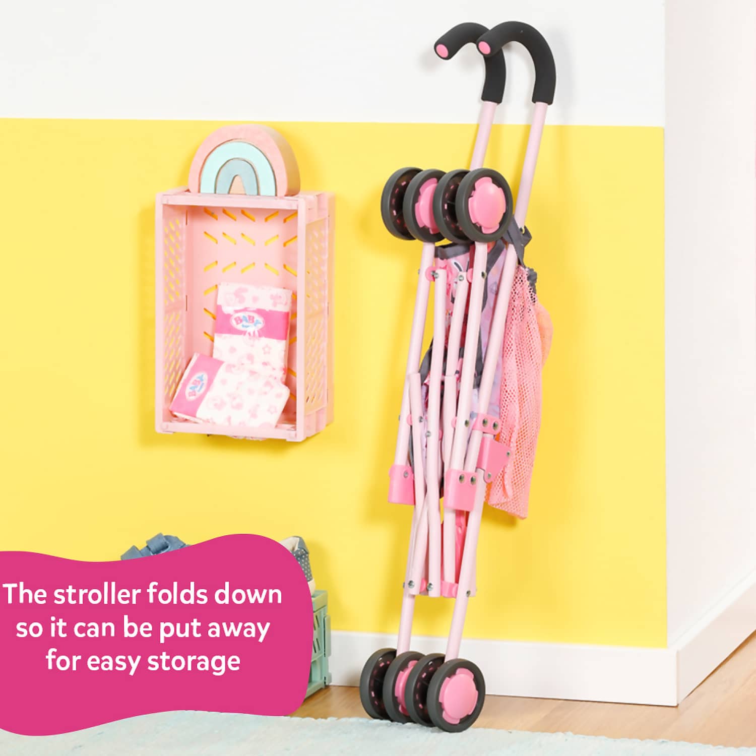 BABY born - Baby Doll Stroller With Bag (doll Not Included)