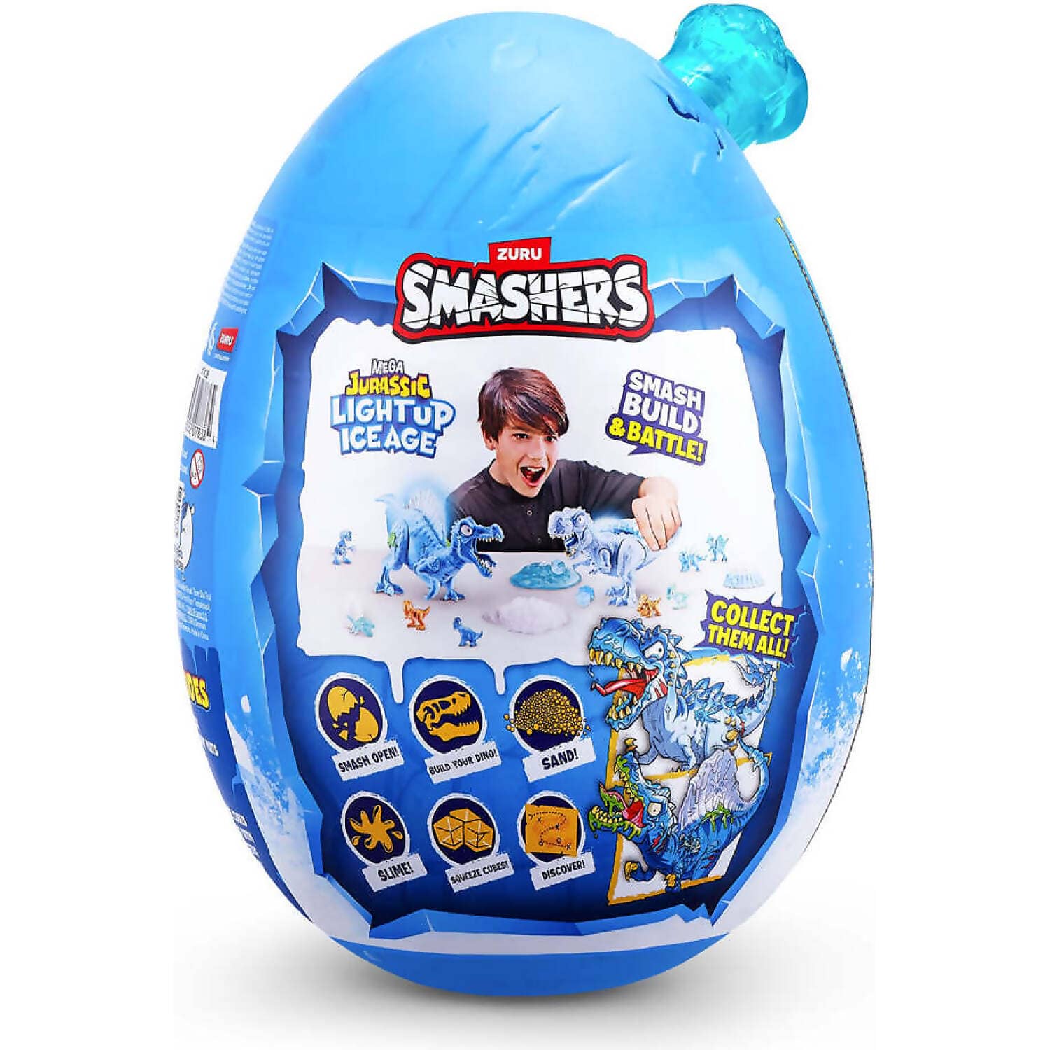 ZURU - Smashers Mega Jurassic Light Up Ice Age Egg Series 1