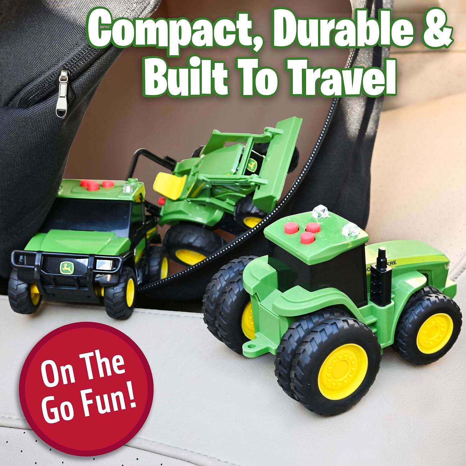 John Deere - Kids - Mini Farm Vehicles 3 Pack with Lights & Sounds!