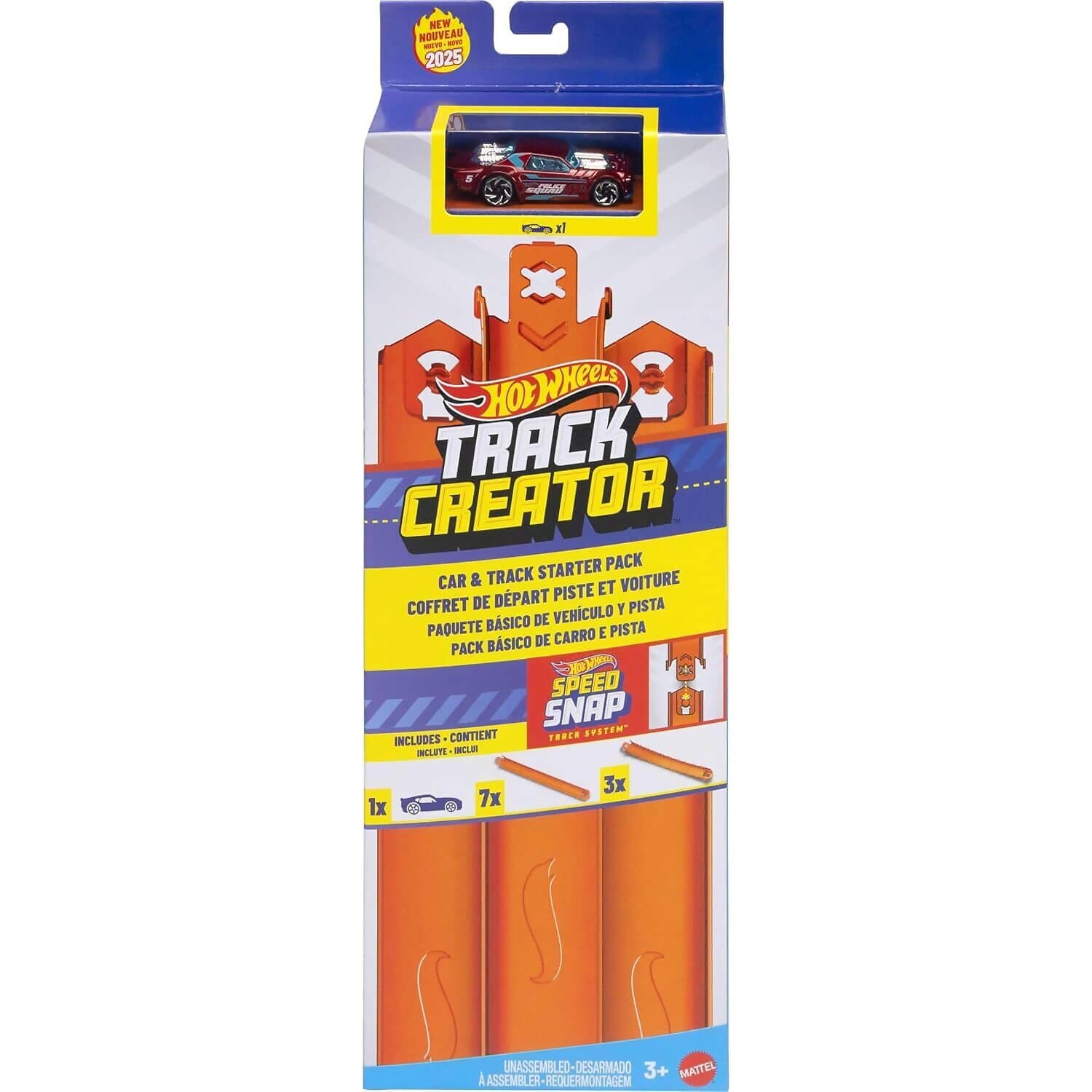 Hot Wheels - Track Creator Car & Track Starter Pack - Mattel