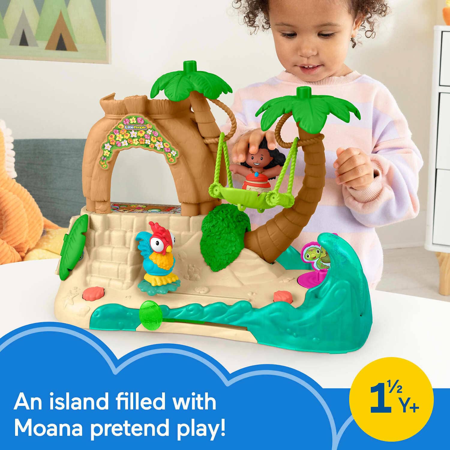 Fisher-Price - Little People Disney Princess Moana Adventure Village Playset - Mattel