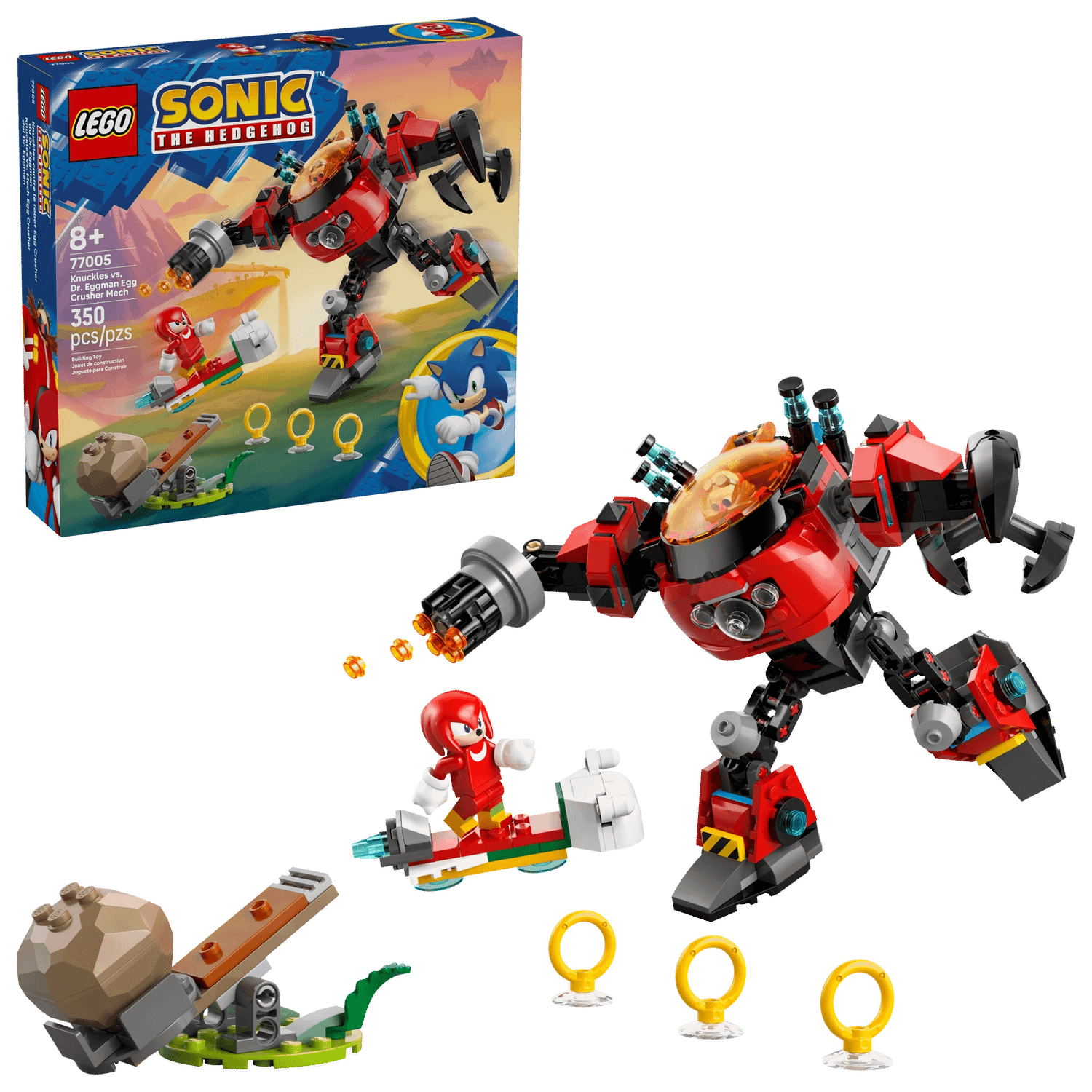 LEGO 77005 Knuckles vs. Dr. Eggman Egg Crusher Mech - Sonic the Hedgehog