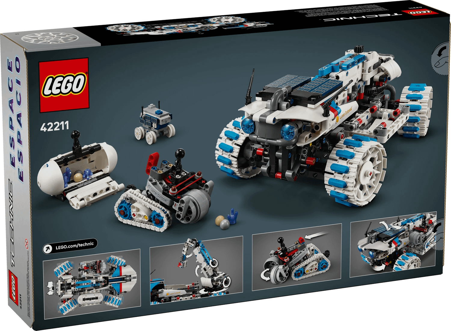 LEGO 42211 Lunar Outpost Moon Rover Space Vehicle - Technic