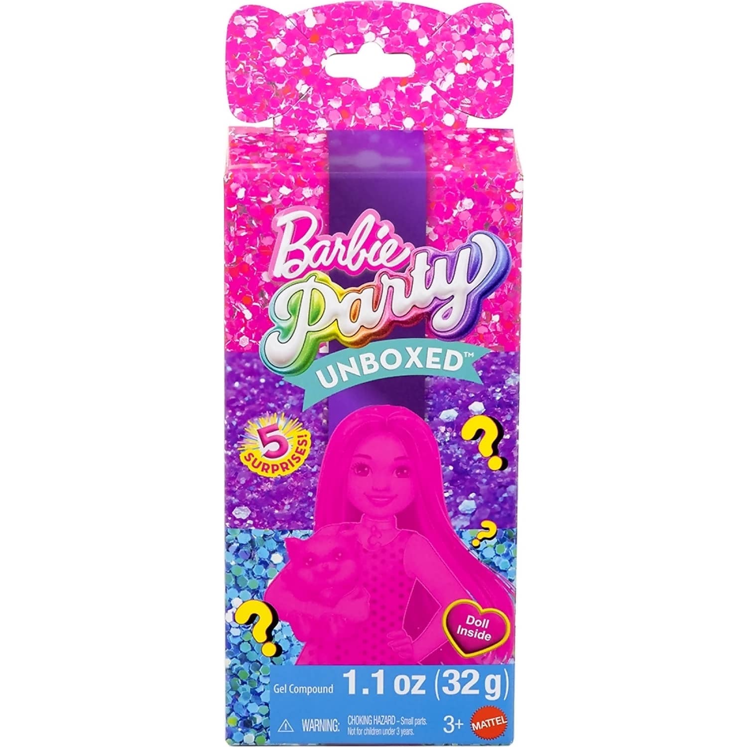 Barbie - Barbie Party Unboxed Glam Party Chelsea 5 Surprises! - Mattel