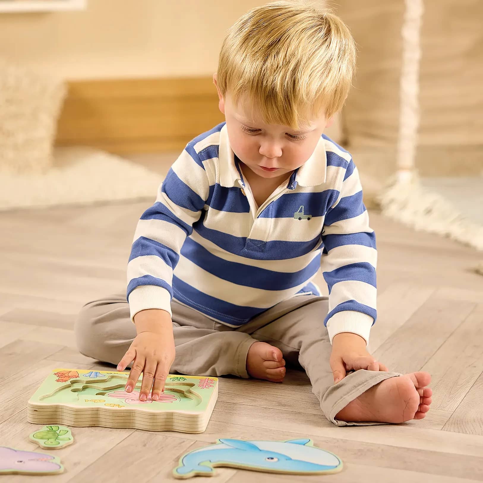 Orchard Toys - Under the Sea Wooden Nesting Puzzle 5 Pieces