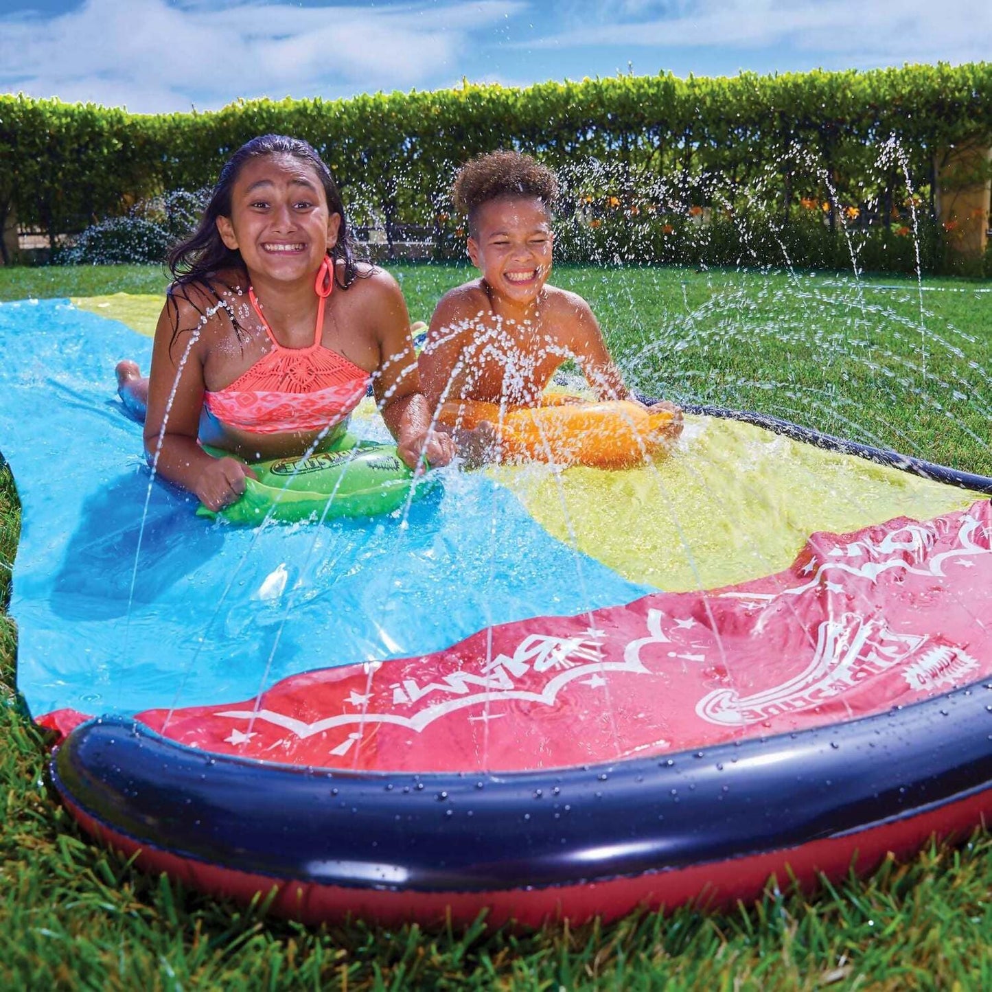 Wham-O - Slip 'N Slide Wave Rider Double Lane 16-Foot with 2 Bonus Slide Boogies