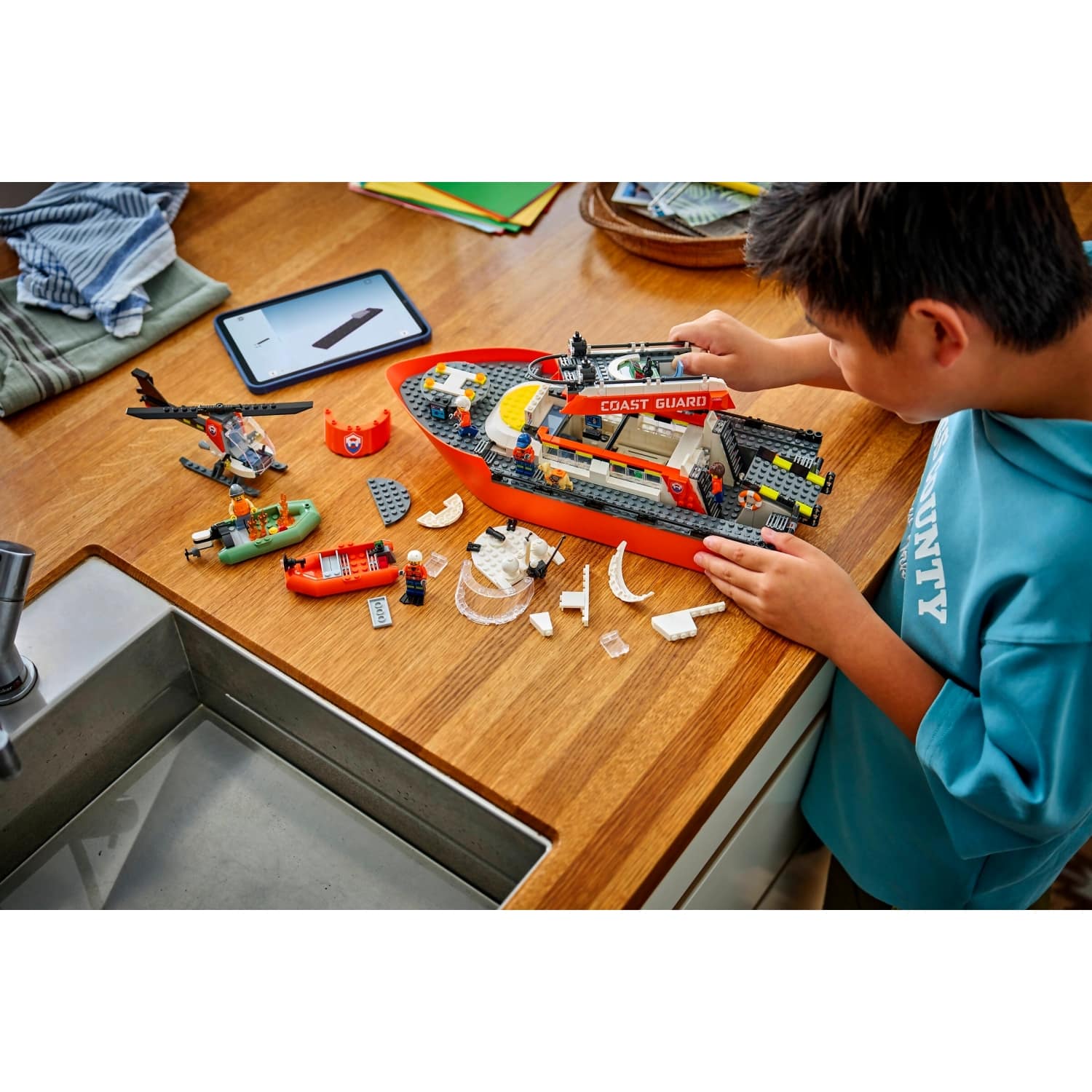 LEGO 60504 Coast Guard Rescue Boat & Helicopter - City