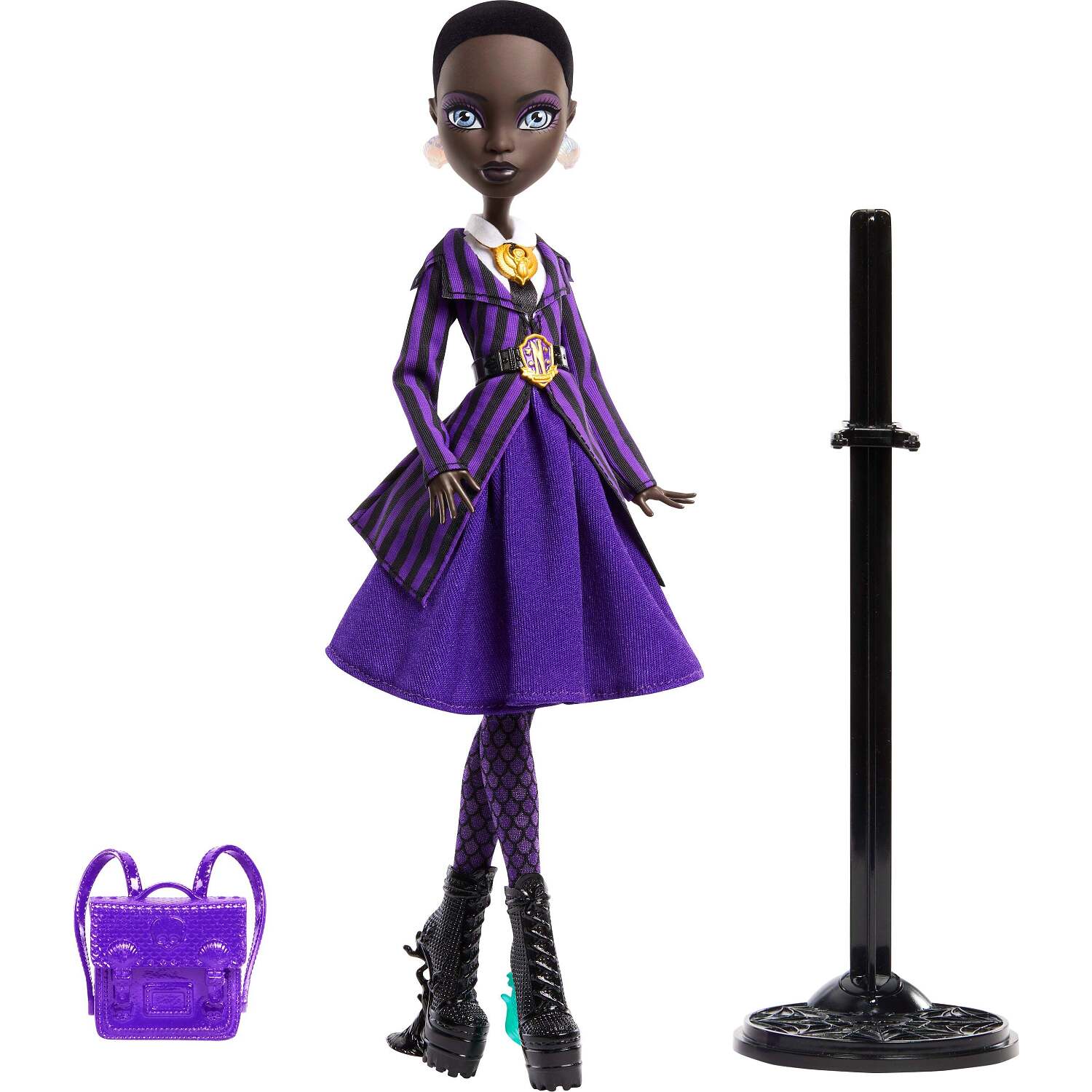 Monster High - X Wednesday Collectible Doll Bianca Barclay in Nevermore Academy Uniform - Mattel