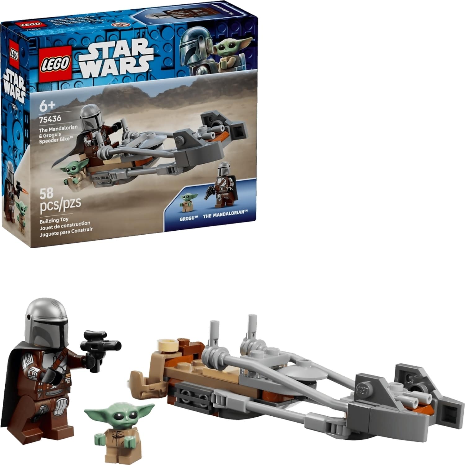 LEGO 75436 The Mandalorian & Grogu's Speeder Bike - Star Wars