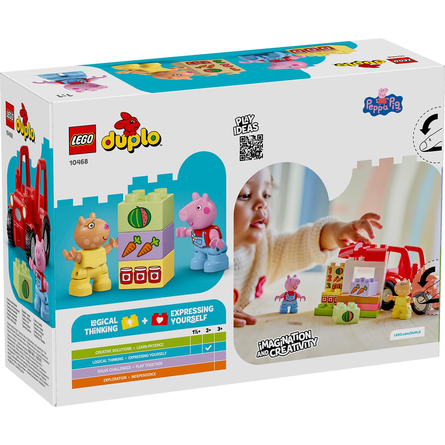 LEGO 10468 Peppa Pig Tractor and Market - Duplo