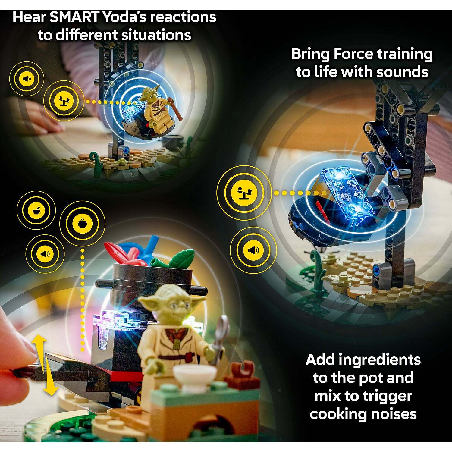 LEGO 75422 SMART Play Compatible: Yoda's Hut and Jedi Training - Star Wars
