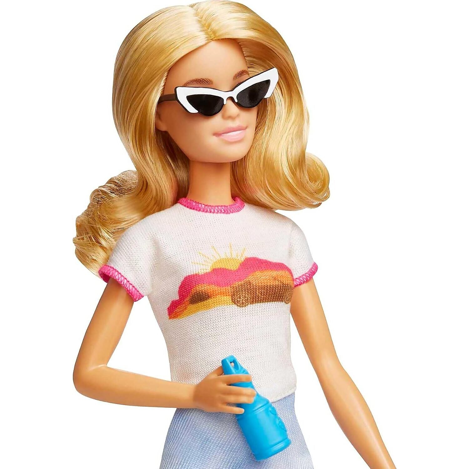 Barbie - Family & Friends Barbie Malibu Doll Travel Set with Puppy & Accessories - Mattel
