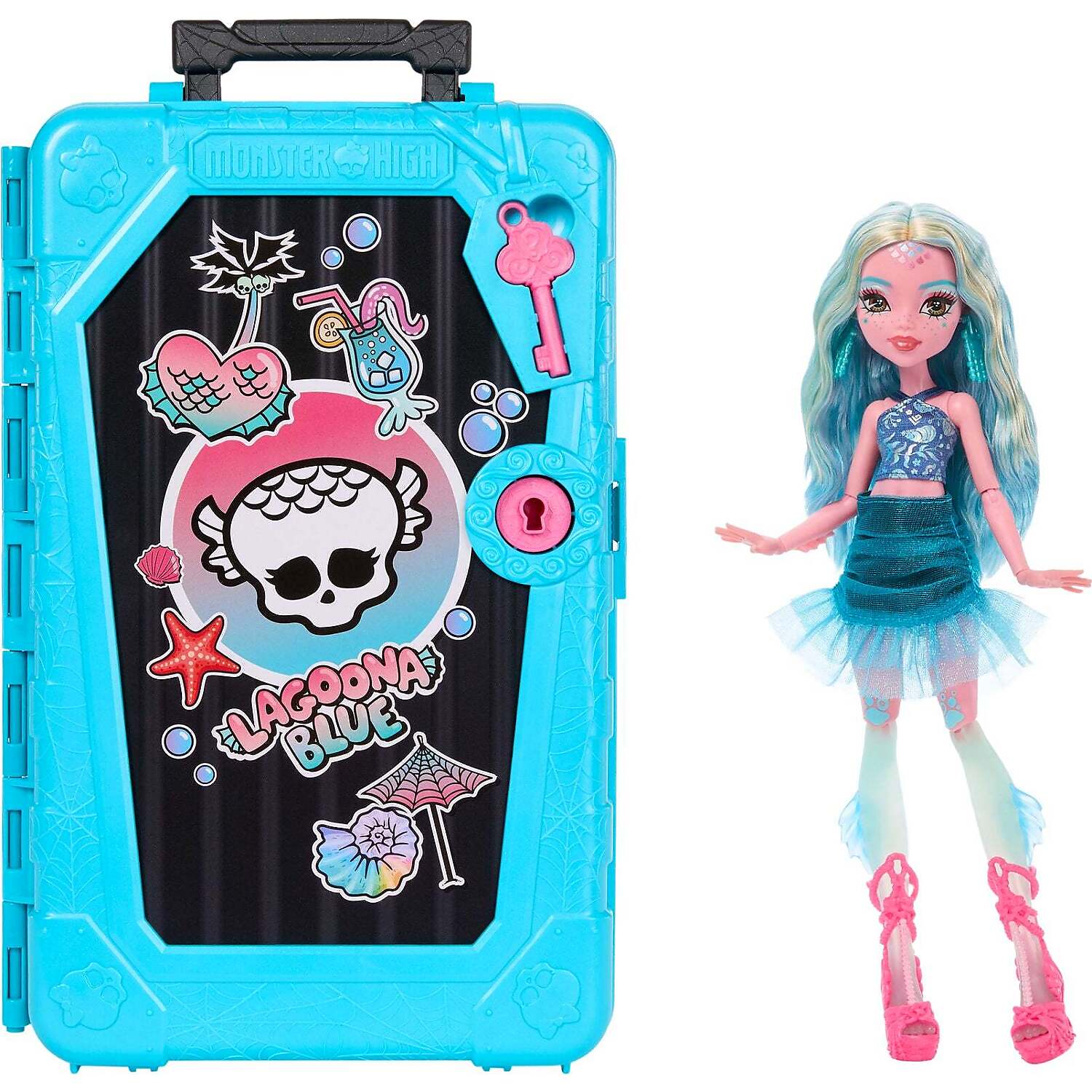 Monster High - Skulltimate Secrets Gore-Geous Oasis Playset Lagoona Blue Doll and Accessories - Mattel