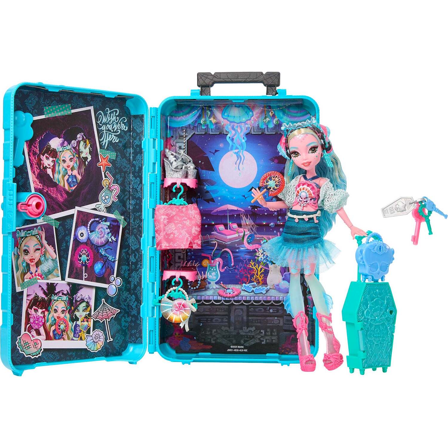 Monster High - Skulltimate Secrets Gore-Geous Oasis Playset Lagoona Blue Doll and Accessories - Mattel