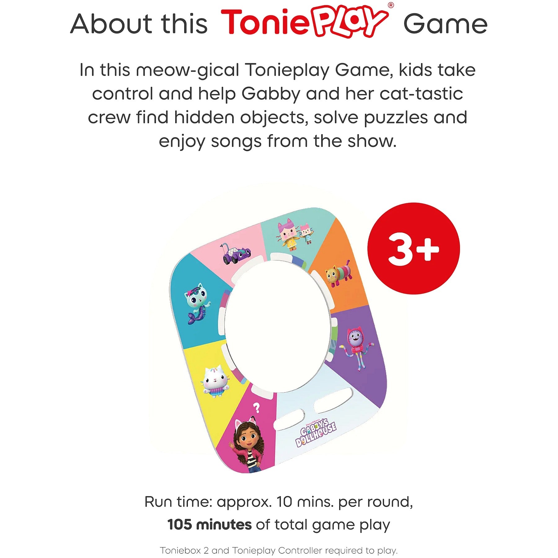 Tonies - Tonieplay Gabby's Dollhouse: Gabby's Cat-tastic Scavenger Hunt (Toniebox not Included)