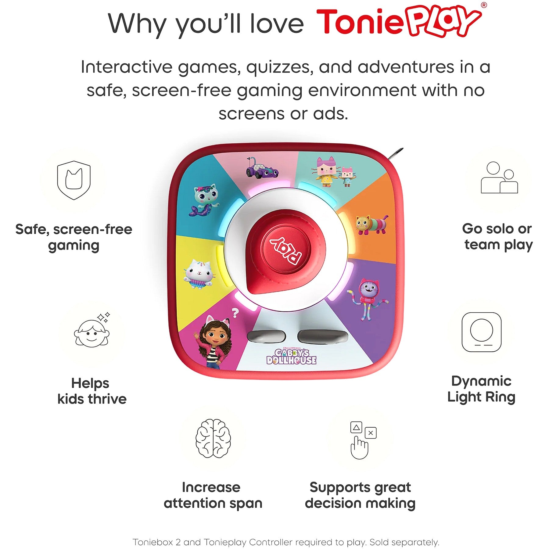 Tonies - Tonieplay Gabby's Dollhouse: Gabby's Cat-tastic Scavenger Hunt (Toniebox not Included)