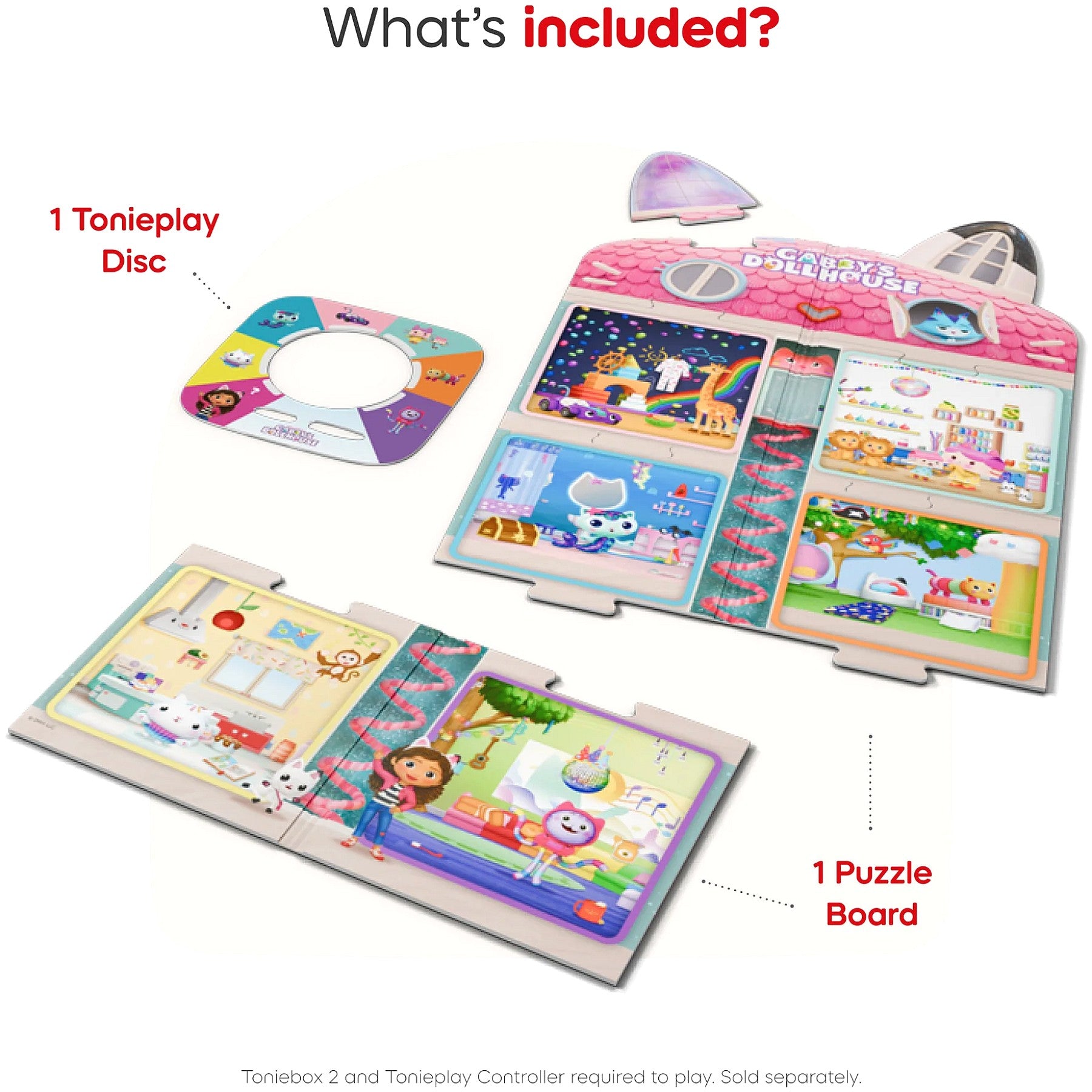 Tonies - Tonieplay Gabby's Dollhouse: Gabby's Cat-tastic Scavenger Hunt (Toniebox not Included)