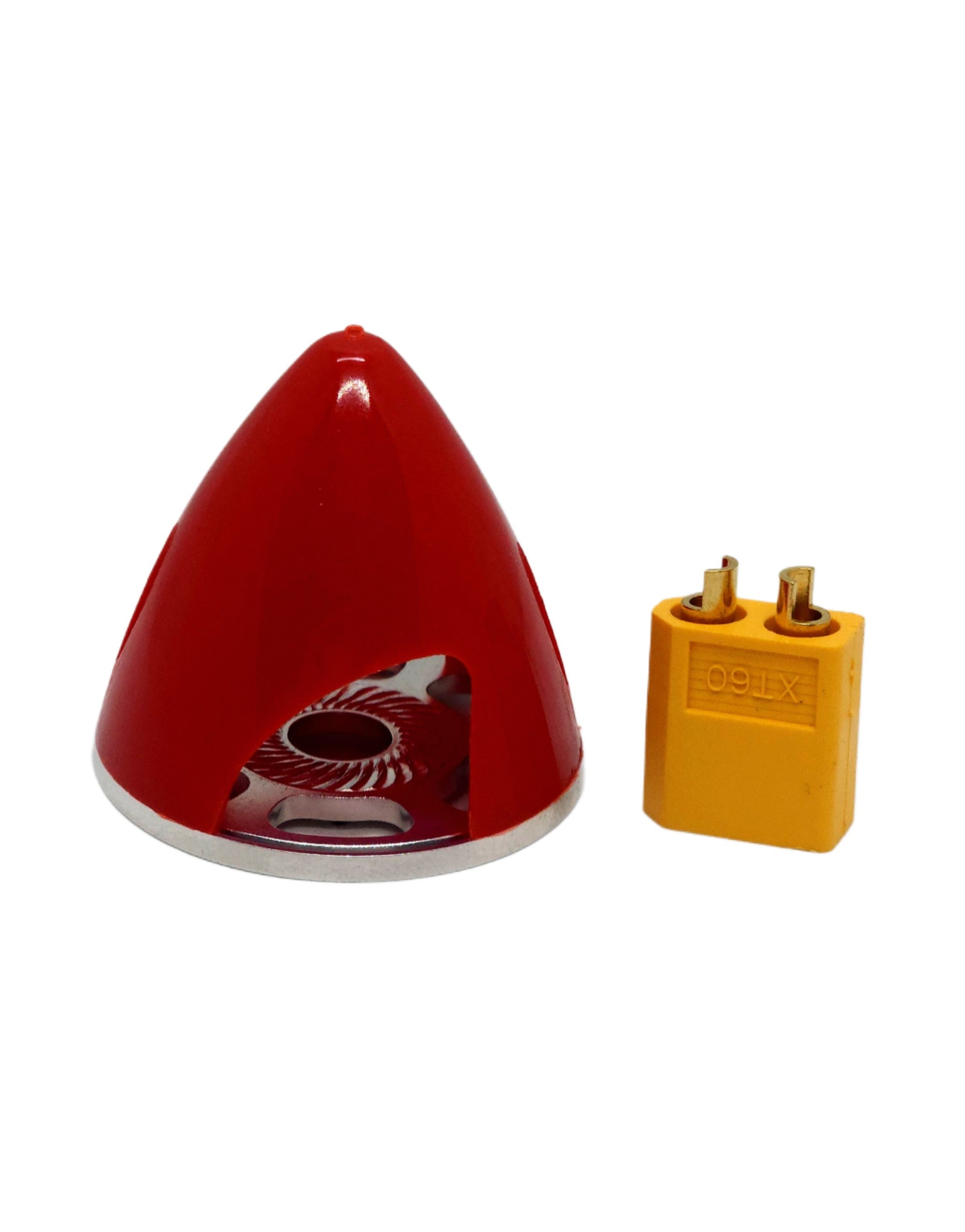 GEMFAN SPINNER 38MM RED ALUMINIUM BACKPLATE