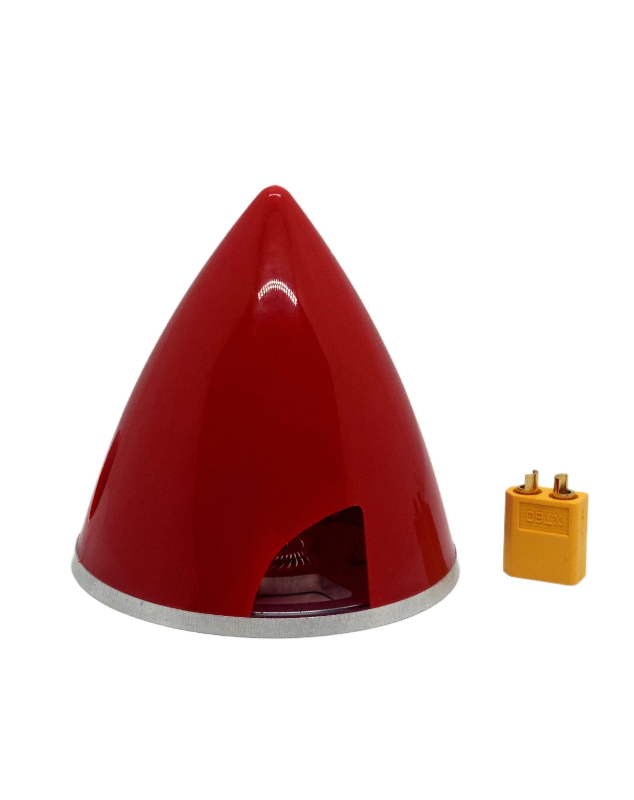 GEMFAN SPINNER 75MM RED ALUMINIUM BACKPLATE