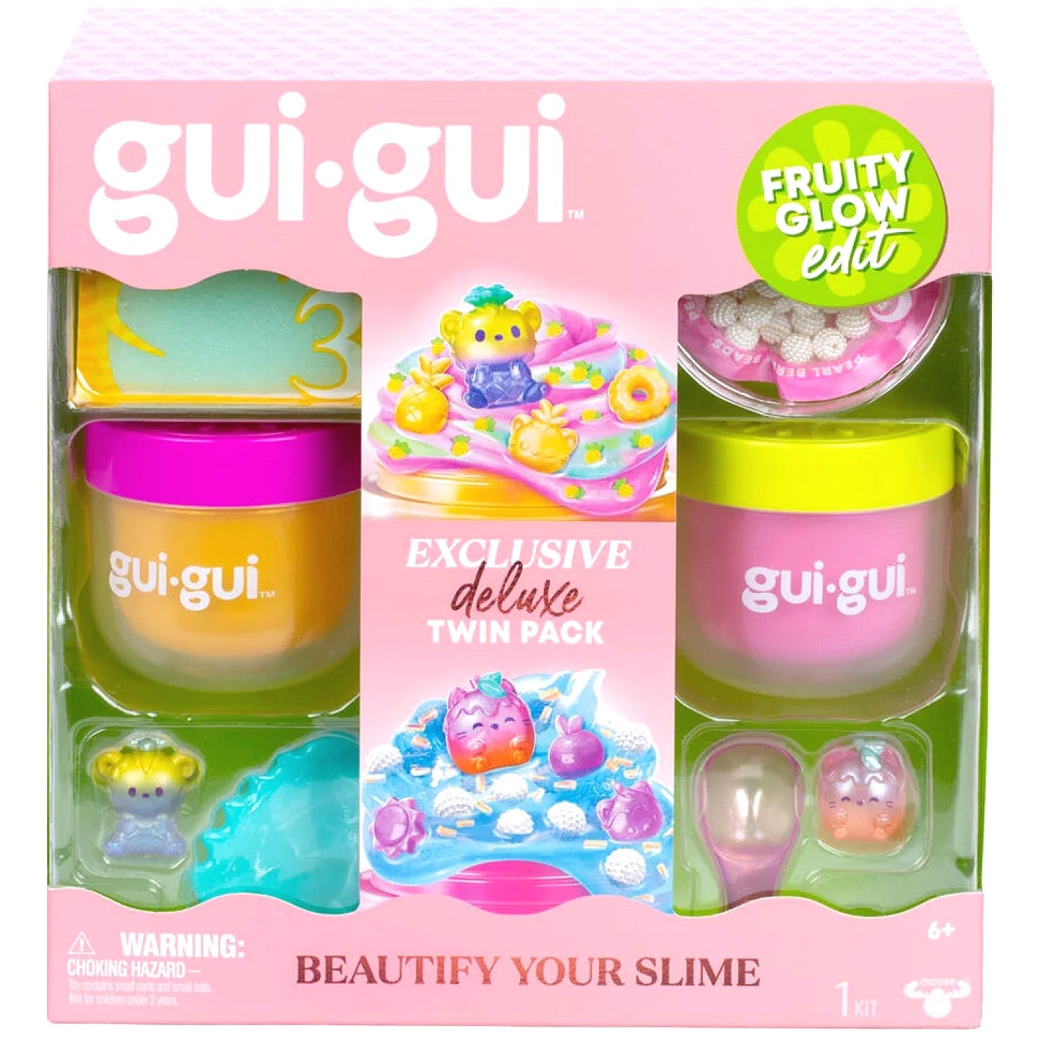 Gui Gui - Fruity Glow Edit Slime Deluxe Twin Pack - Moose