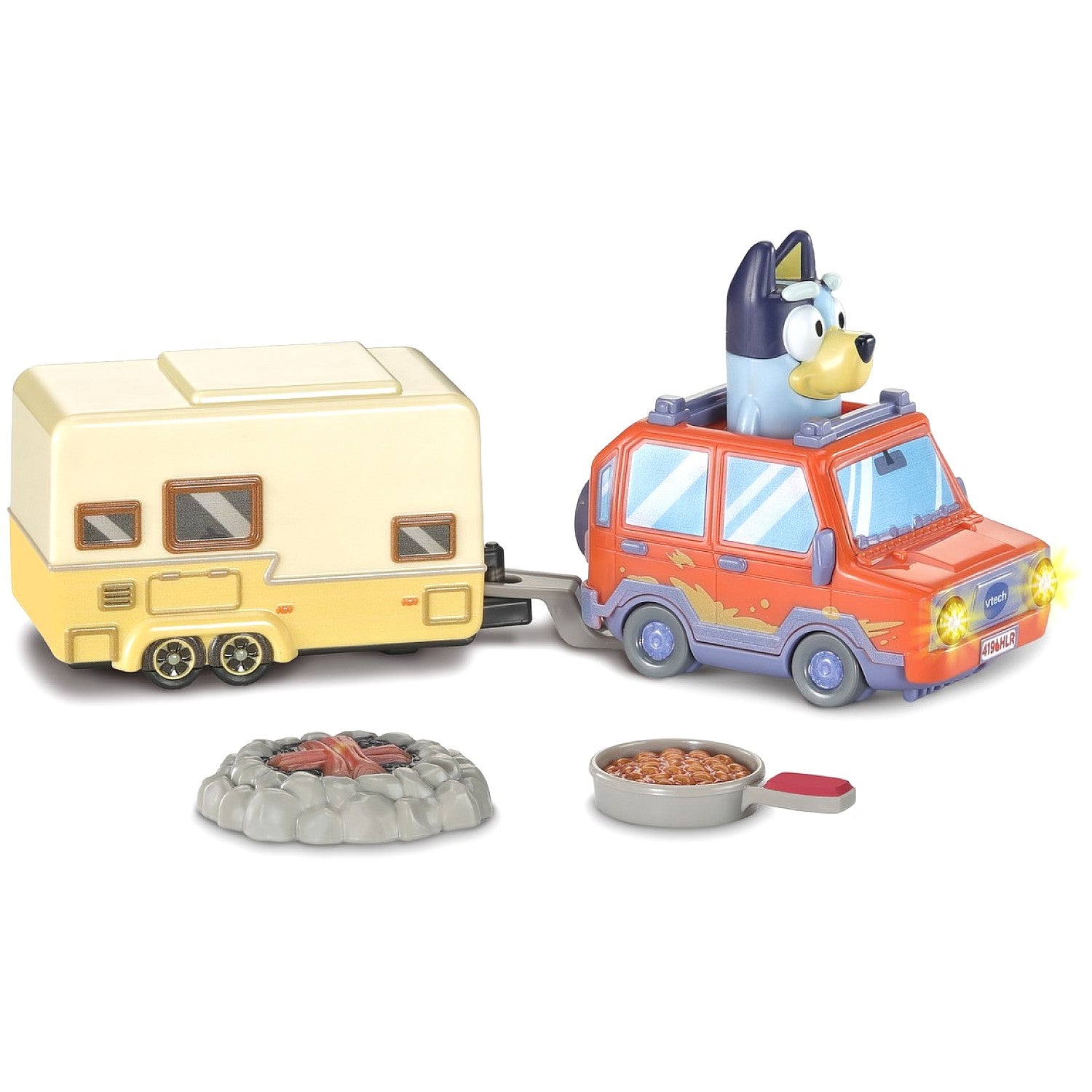 VTech - Bluey Toot-Toot Drivers Bluey Family Car & Caravan