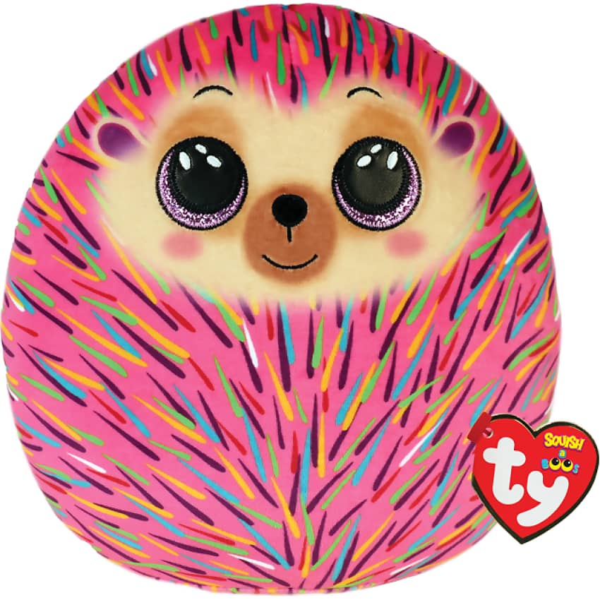 TY Squish-a-Boos – Coussin Hildee Le Hérisson 40cm – Microfibre Luxe – Doux Et Moelleux – Dès 3 Ans
