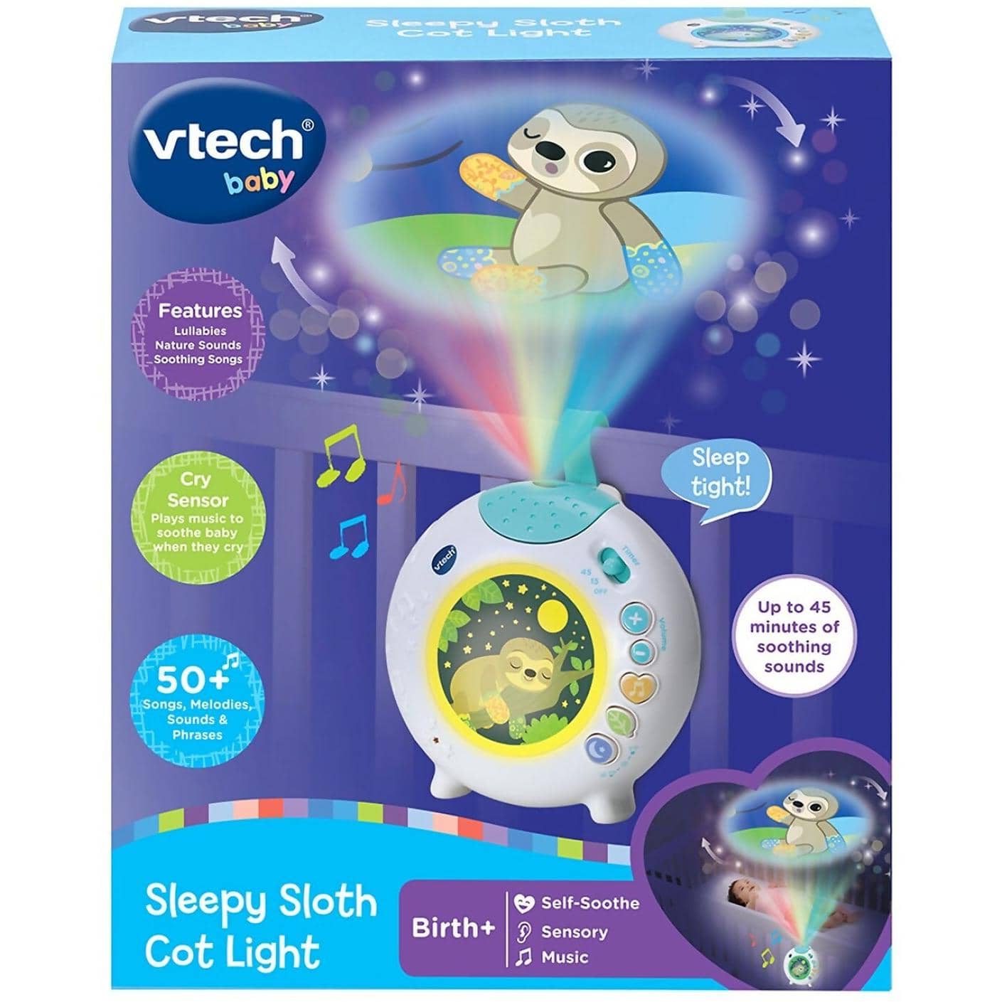 Vtech - Sleepy Sloth Cot Light – Toys and Hobbys Australia