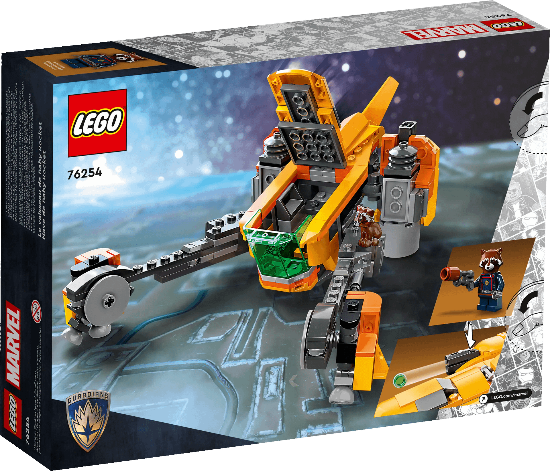 LEGO 76254 Baby Rockets Ship - Super Heroes Marvel Guardians of the Galaxy Volume 3