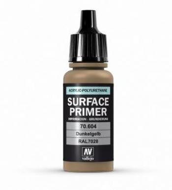 VALLEJO ACRYLIC POLYURETHANE - PRIMER GERMAN DARK YELLOW 70604