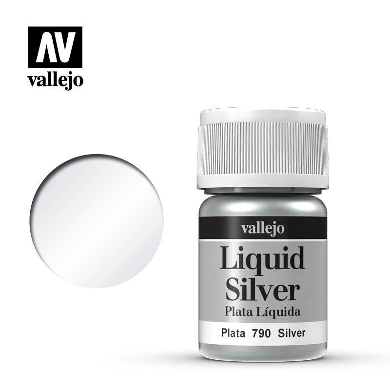 VALLEJO MODEL LIQUID METALLIC SILVER AV70790 35ML