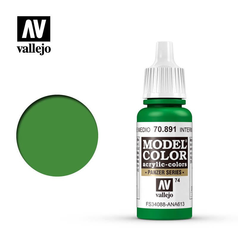 VALLEJO MODEL COLOR INTERMEDIATW GREEN AV70891
