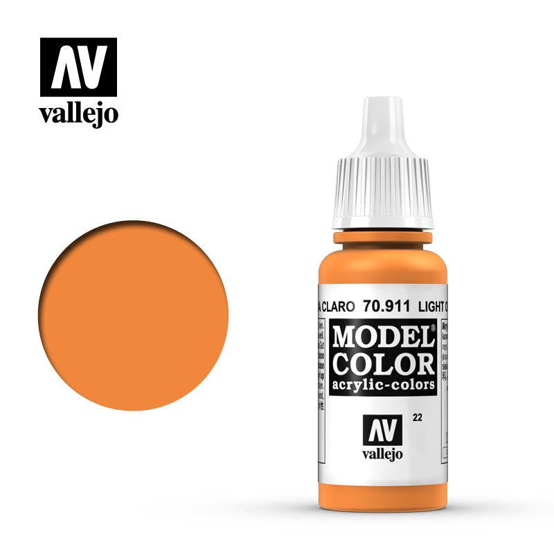 VALLEJO MODEL COLOR LIGHT ORANGE 17ML AV70911