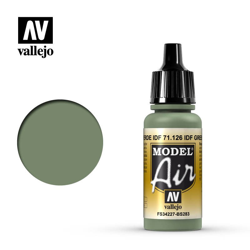 VALLEJO MODEL AIR ACRYLIC PAINT IDF GREEN 71126