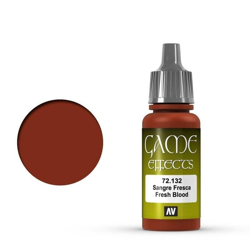 VALLEJO GAME 72132 COLOR EFFECTS FRESH BLOOD 17ML ACRYLIC PAINT