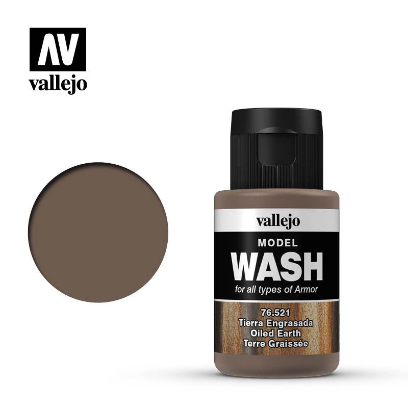 VALLEJO MODEL WASH OILED EARTH 76521 35ML