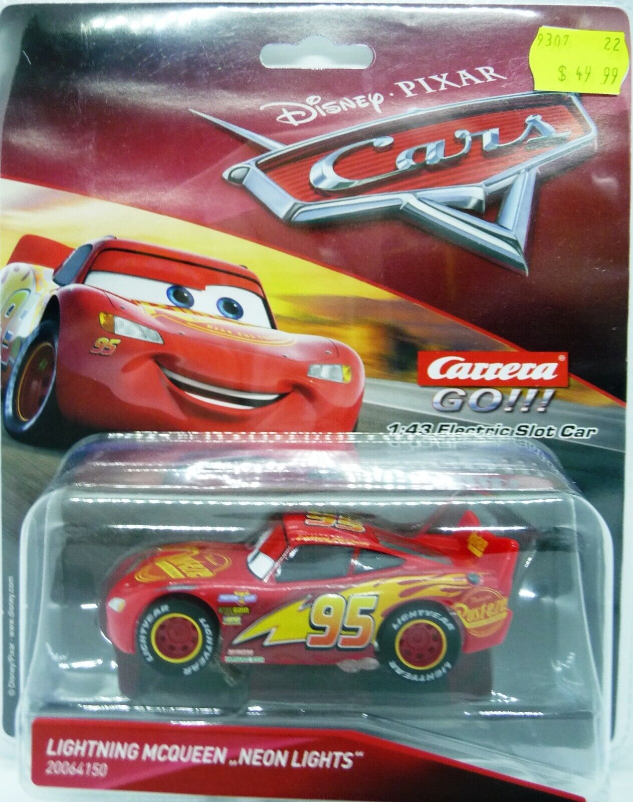 CARRERA - GO DISNEY PIXAR CARS LIGHTNING MCQUEEN NEON LIGHTS