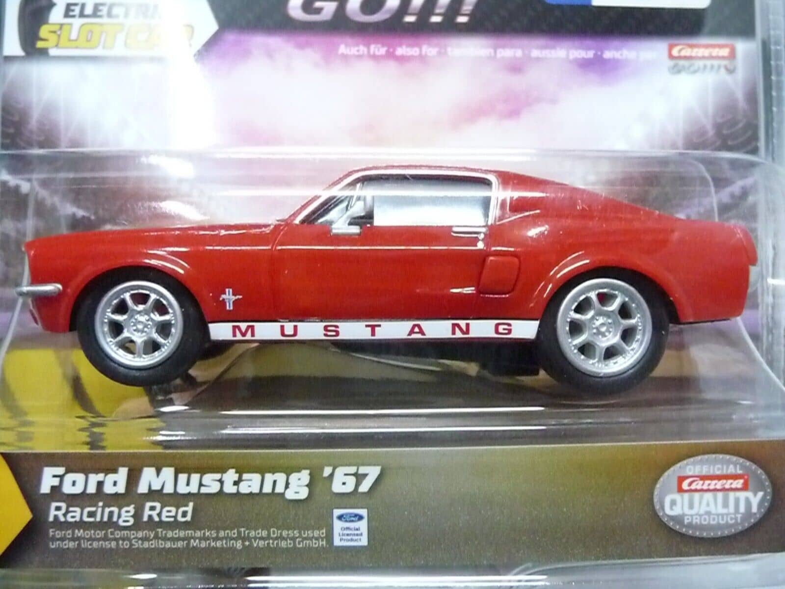 CARRERA - GO FORD MUSTANG 67 RACING RED SCALE 1:43
